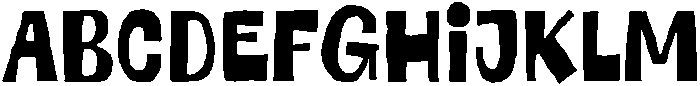 Cheeky Chunky Regular otf (400) Font UPPERCASE
