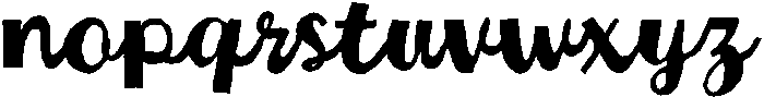 Cheeky Chunky Regular otf (400) Font LOWERCASE