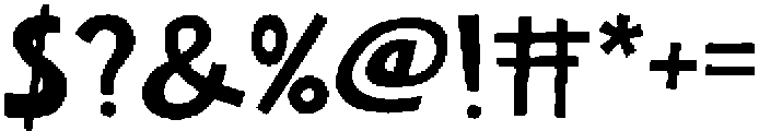 Cheerful Scribble otf (400) Font OTHER CHARS