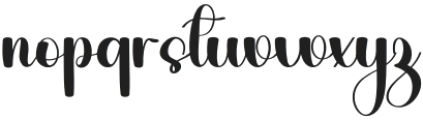 Cheerfull Blossom Regular otf (400) Font LOWERCASE