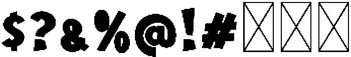 Cheetah Flock Regular otf (400) Font OTHER CHARS