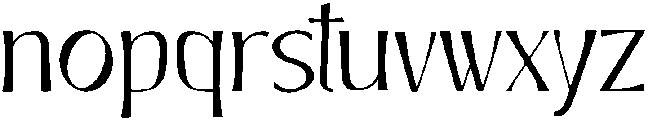 Chelmsford Regular otf (400) Font LOWERCASE