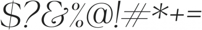 ChelvinSerif-Italic otf (400) Font OTHER CHARS