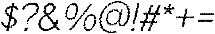 Chemian Disco Italic otf (400) Font OTHER CHARS