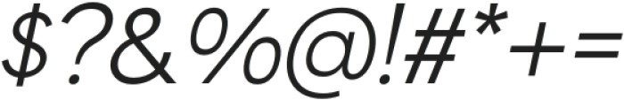 Chemian Italic otf (400) Font OTHER CHARS