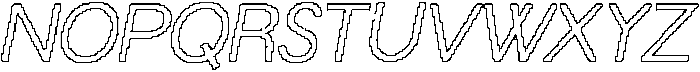 Chemian Pixel Outline otf (400) Font UPPERCASE