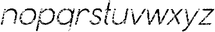 Chemian Rounded Stamp Italic otf (400) Font LOWERCASE