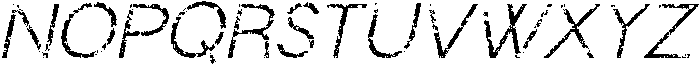 Chemian Stamp Italic otf (400) Font UPPERCASE