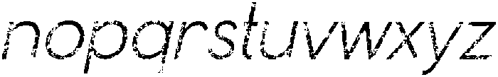 Chemian Stamp Italic otf (400) Font LOWERCASE