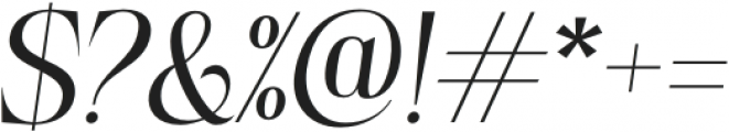 Chemre-Italic otf (400) Font OTHER CHARS