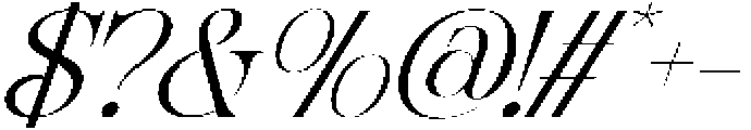 Chenolyta Oblique otf (400) Font OTHER CHARS