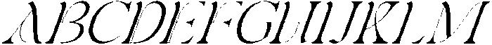 Chenolyta Oblique otf (400) Font UPPERCASE