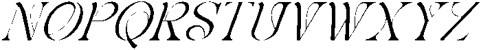 Chenolyta Oblique otf (400) Font UPPERCASE