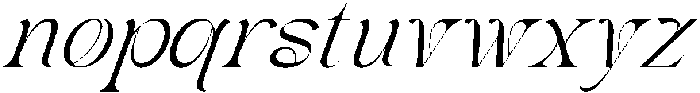 Chenolyta Oblique otf (400) Font LOWERCASE