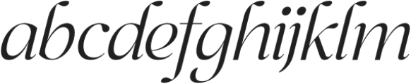 Chentalle Italic otf (400) Font LOWERCASE