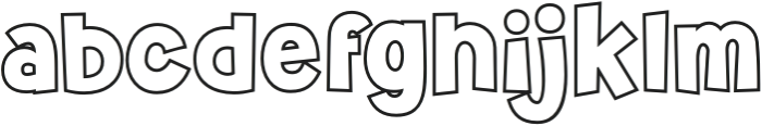 Cheppy Lines otf (400) Font LOWERCASE