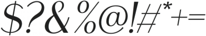 Chequers-Italic otf (400) Font OTHER CHARS