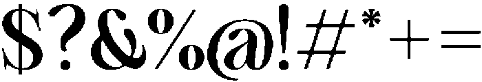 Cherié Serif Black otf (900) Font OTHER CHARS