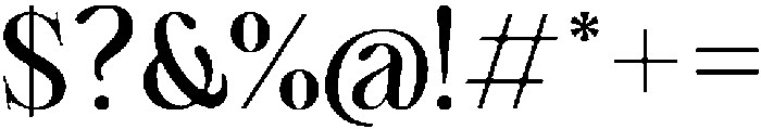 Cherié Serif Bold otf (700) Font OTHER CHARS