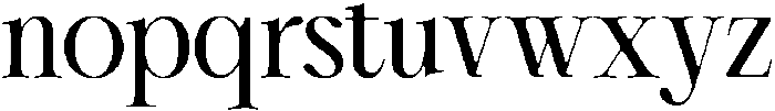 Cherié Serif Bold otf (700) Font LOWERCASE