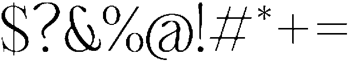 Cherié Serif Extra light otf (200) Font OTHER CHARS