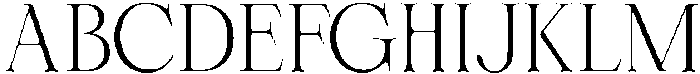 Cherié Serif Extra light otf (200) Font UPPERCASE