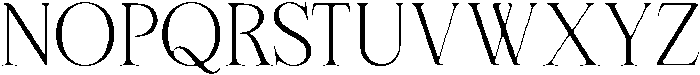Cherié Serif Extra light otf (200) Font UPPERCASE