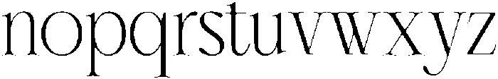 Cherié Serif Extra light otf (200) Font LOWERCASE