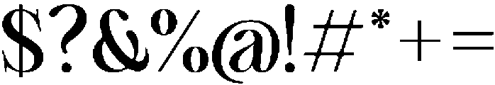Cherié Serif ExtraBold otf (700) Font OTHER CHARS