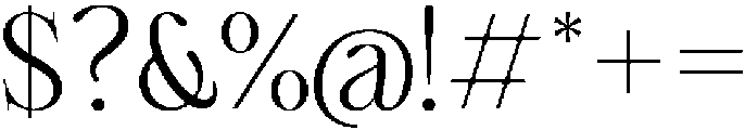 Cherié Serif Light otf (300) Font OTHER CHARS