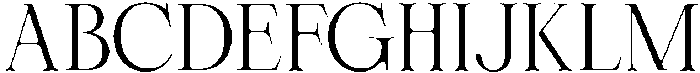 Cherié Serif Light otf (300) Font UPPERCASE