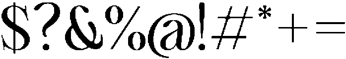 Cherié Serif Semi Bold otf (600) Font OTHER CHARS