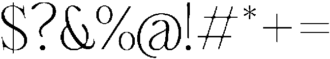 Cherié Serif Thin otf (100) Font OTHER CHARS