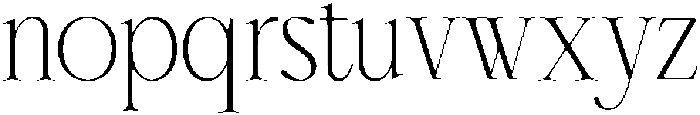 Cherié Serif Thin otf (100) Font LOWERCASE