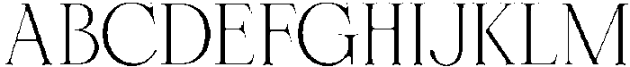 Cherié Serif Thin ttf (100) Font UPPERCASE