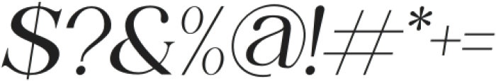 Cherie Oblique Regular otf (400) Font OTHER CHARS