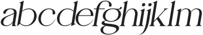 Cherie Oblique Regular otf (400) Font LOWERCASE