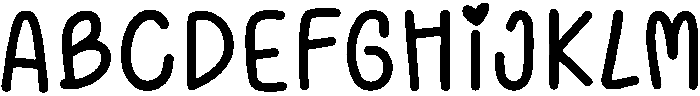 Cherish Regular otf (400) Font UPPERCASE