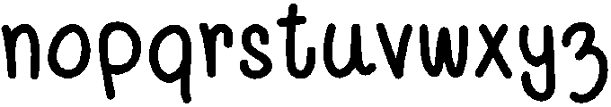 Cherish Regular otf (400) Font LOWERCASE