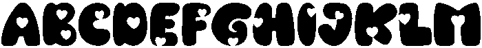 Cherish Regular otf (400) Font UPPERCASE