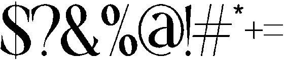 Cherish Today otf (400) Font OTHER CHARS