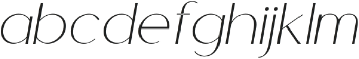 Cherla Italic Italic otf (400) Font LOWERCASE