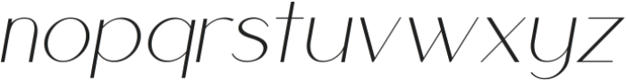 Cherla Italic Italic otf (400) Font LOWERCASE