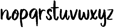 Cherry Blossom Regular otf (400) Font LOWERCASE
