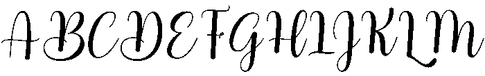 Cherry Blossom Regular otf (400) Font UPPERCASE