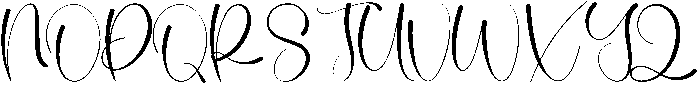 Cherry Blossom Regular otf (400) Font UPPERCASE