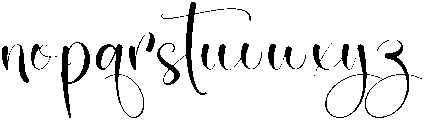 Cherry Blossom Regular otf (400) Font LOWERCASE