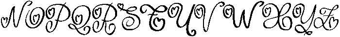 Cherry Darling Regular otf (400) Font UPPERCASE