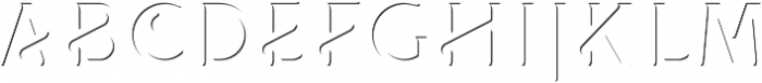 ChiQuel Inner Shadow otf (400) Font LOWERCASE