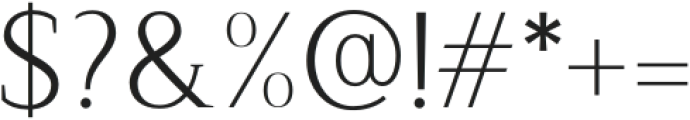 Chic and Stylish Extra Light otf (200) Font OTHER CHARS